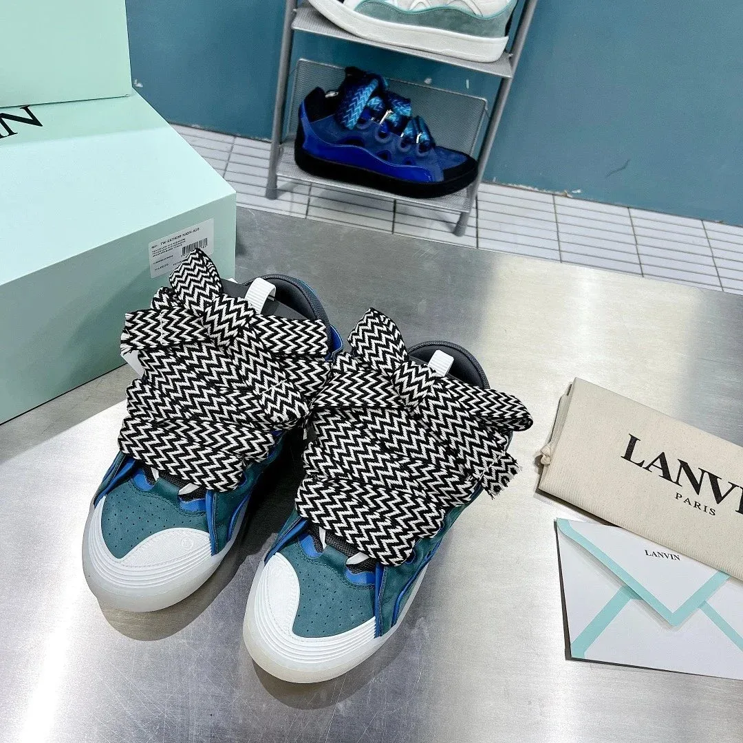 Lanvin Blue & White Sneakers