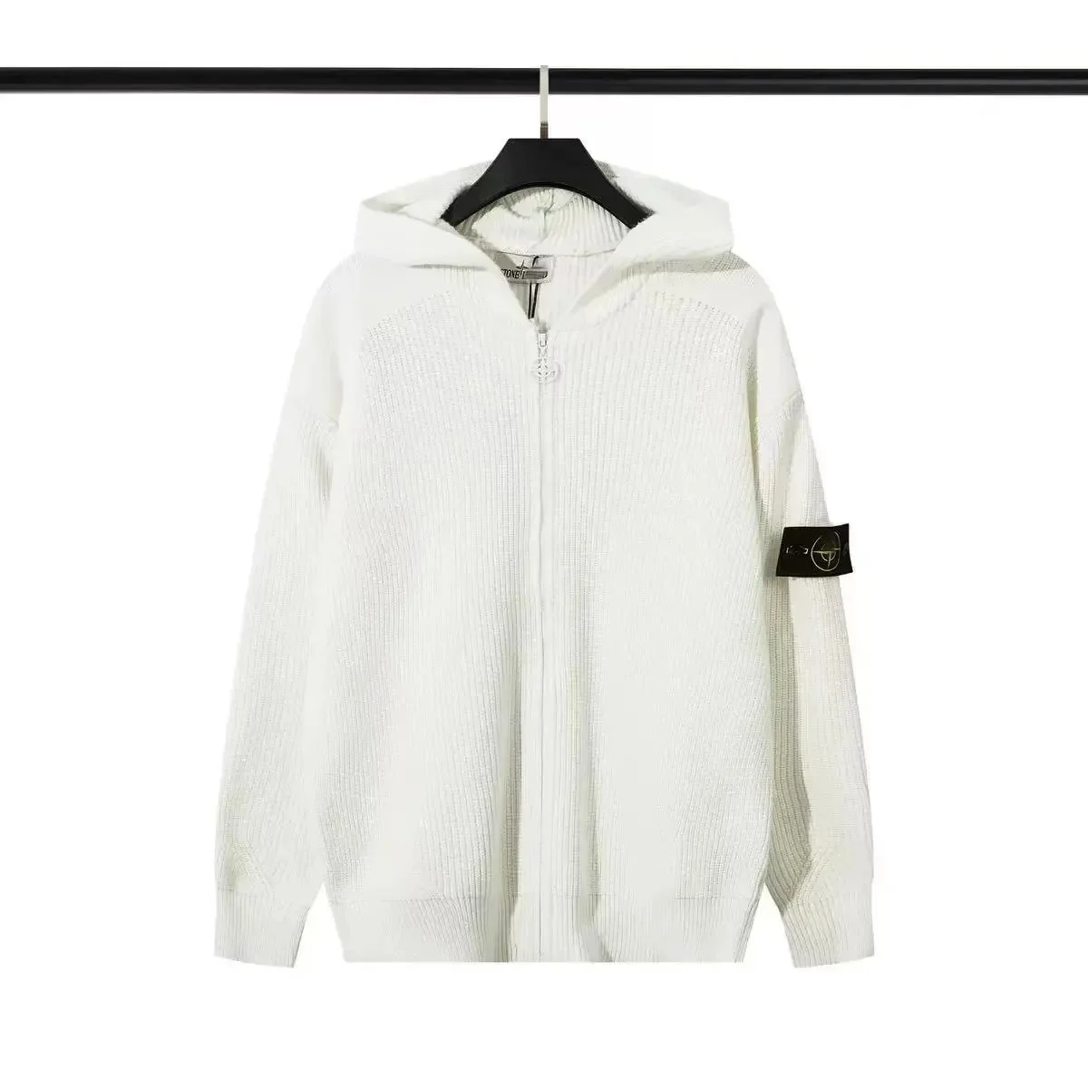 Stone Island 68-15 White Hoodie