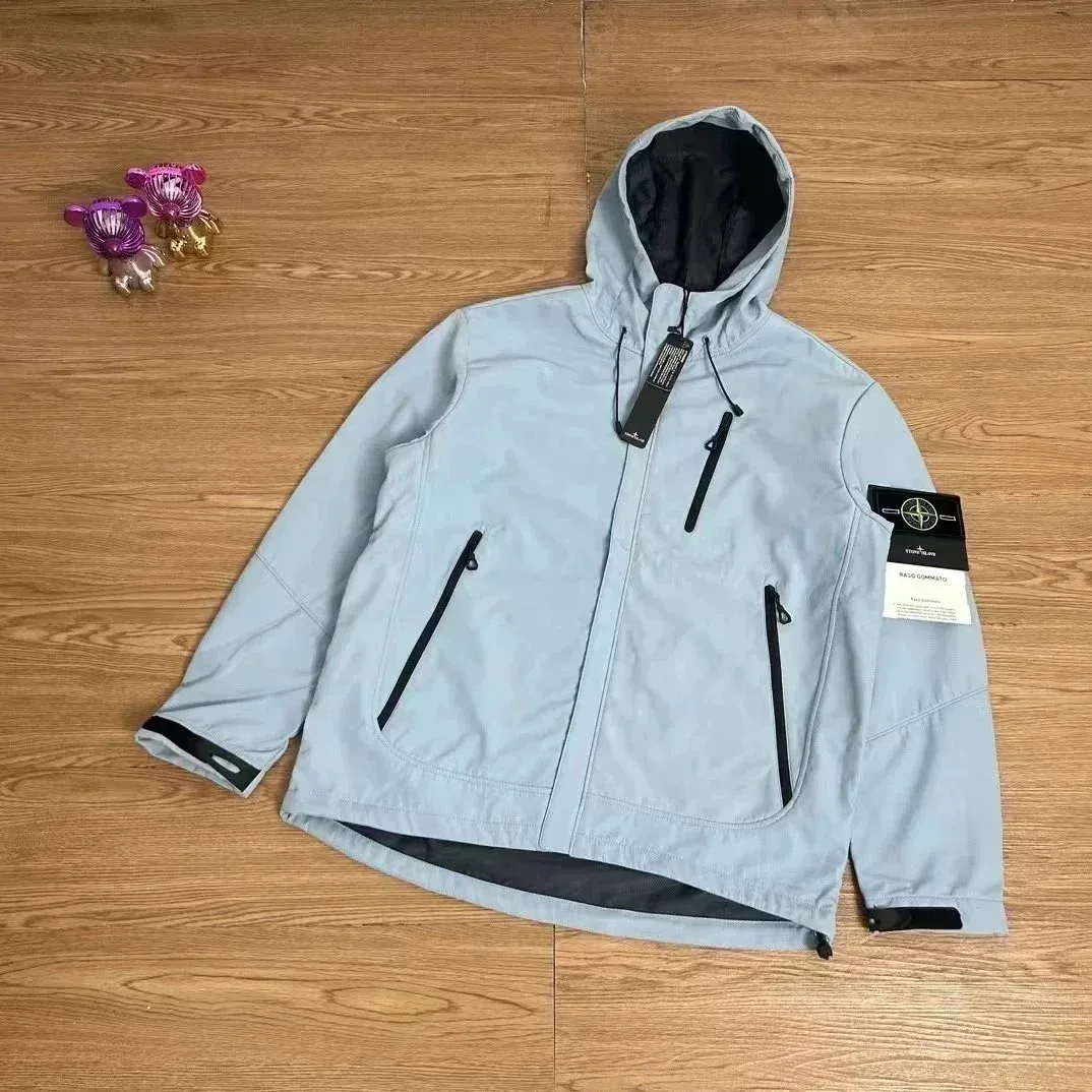Stone Island 68-15 Light Blue Hooded Jacket