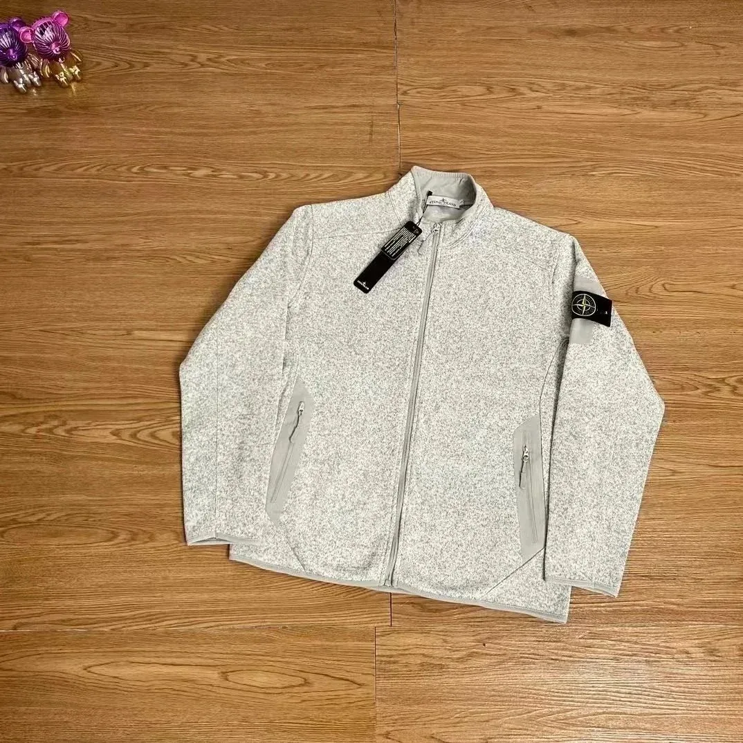 Stone Island 68-15 Grey Fleece Jacket