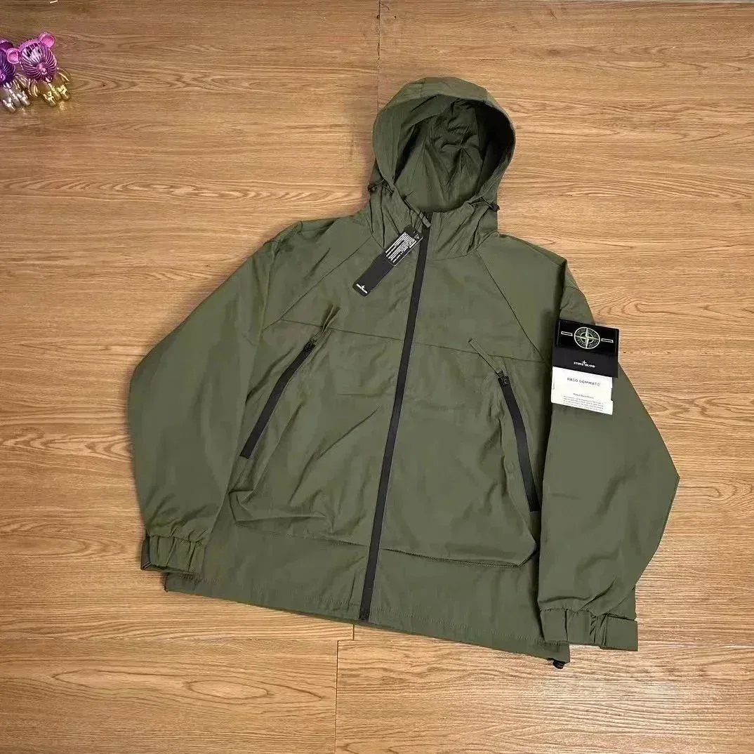 Stone Island Shadow Project Olive Green Windbreaker Jacket
