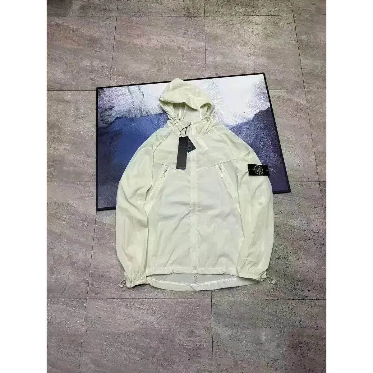 Stone Island Shadow Project Light Beige Hooded Jacket