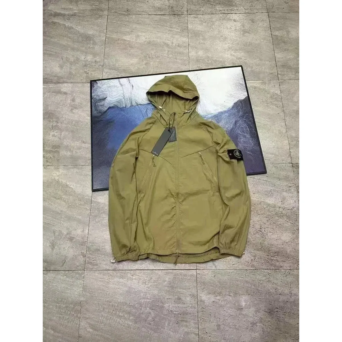 Stone Island Shadow Project Olive Hooded Jacket
