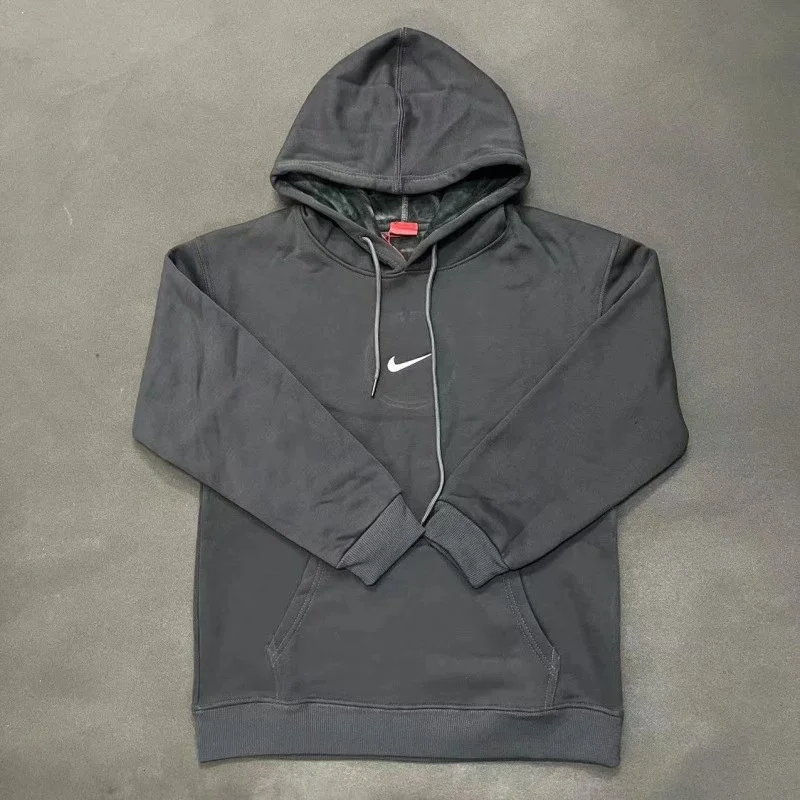 Nike Air Force 1 Hoodie Carbon Black Small Logo