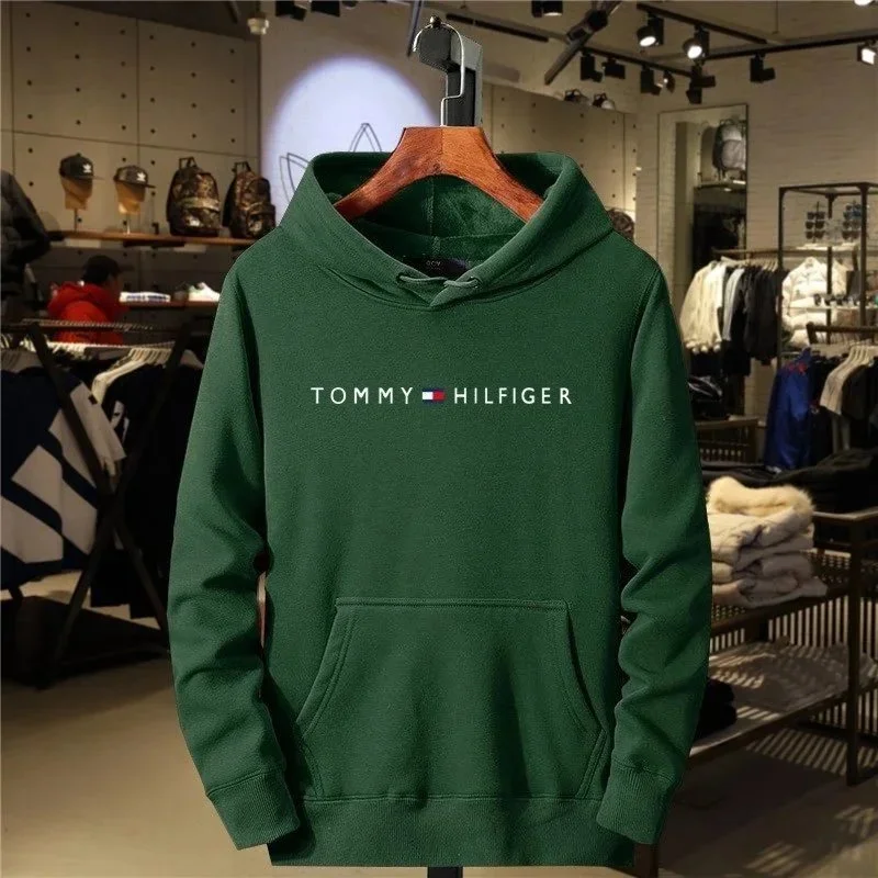 Tommy Hilfiger Green Classic Logo Hoodie