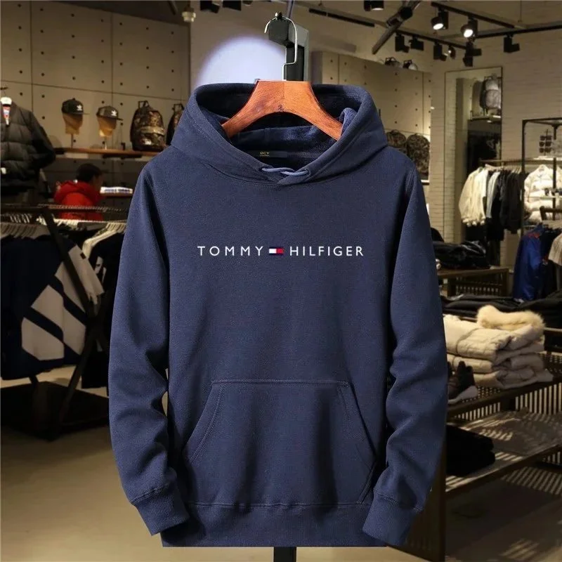 Tommy Hilfiger Navy Hoodie Sweatshirt