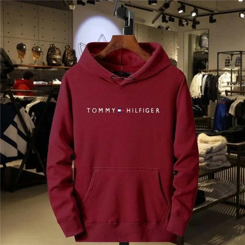 Tommy Hilfiger Wine Red Hoodie Sweatshirt