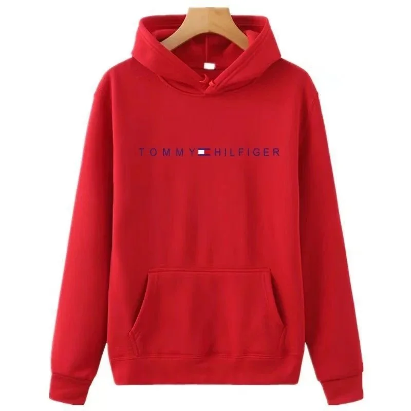 Tommy Hilfiger Red Classic Logo Hoodie