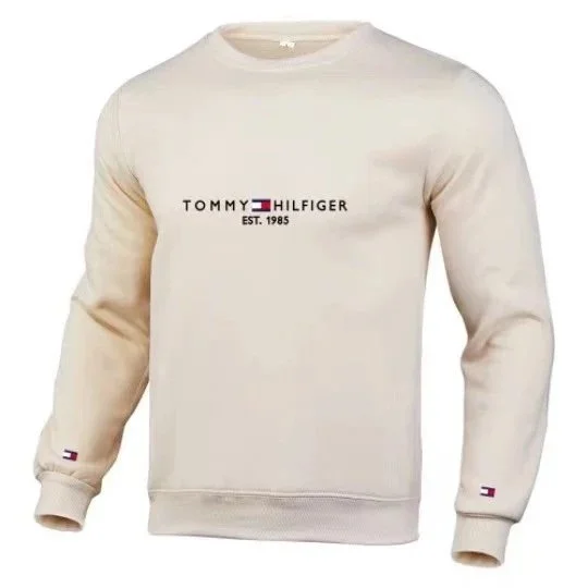 Tommy Hilfiger Cream Crewneck Sweatshirt