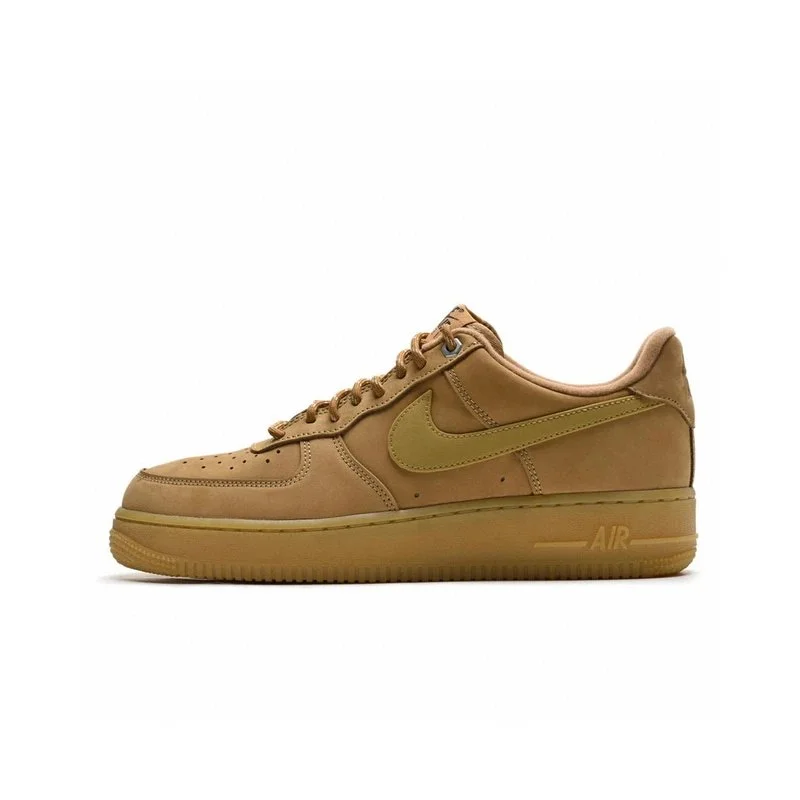 Nike Air Force 1 Wheat/Gum Low Sneakers