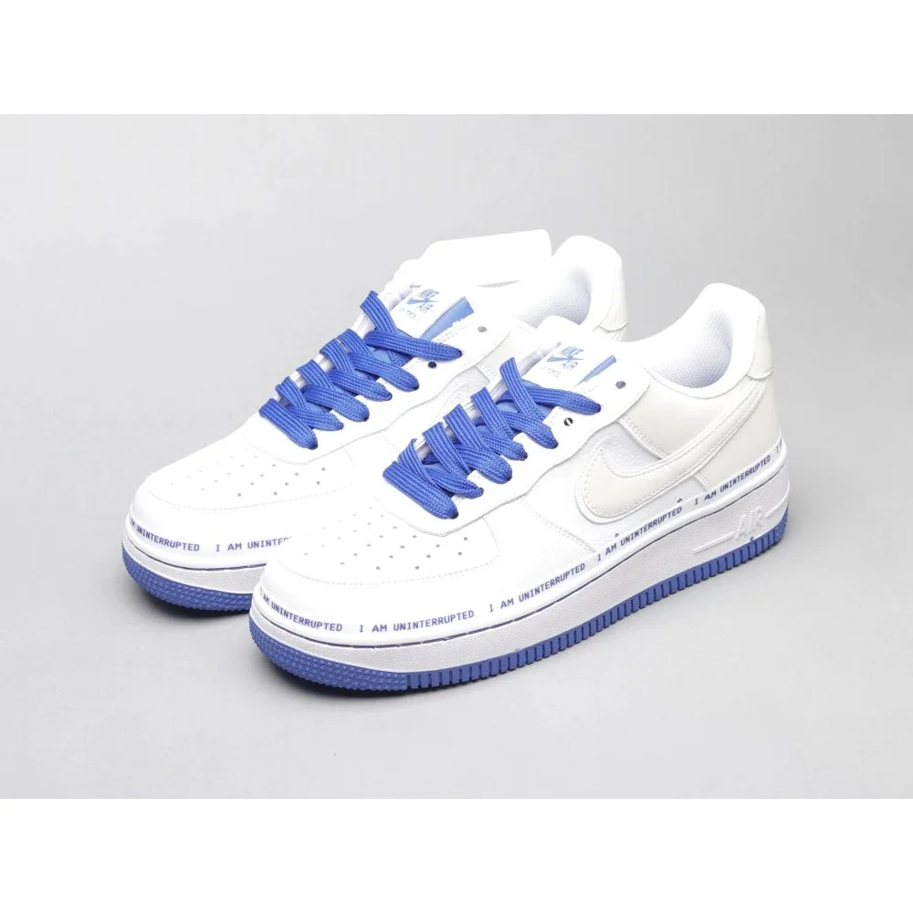 Nike Air Force 1 White/Blue Sneakers