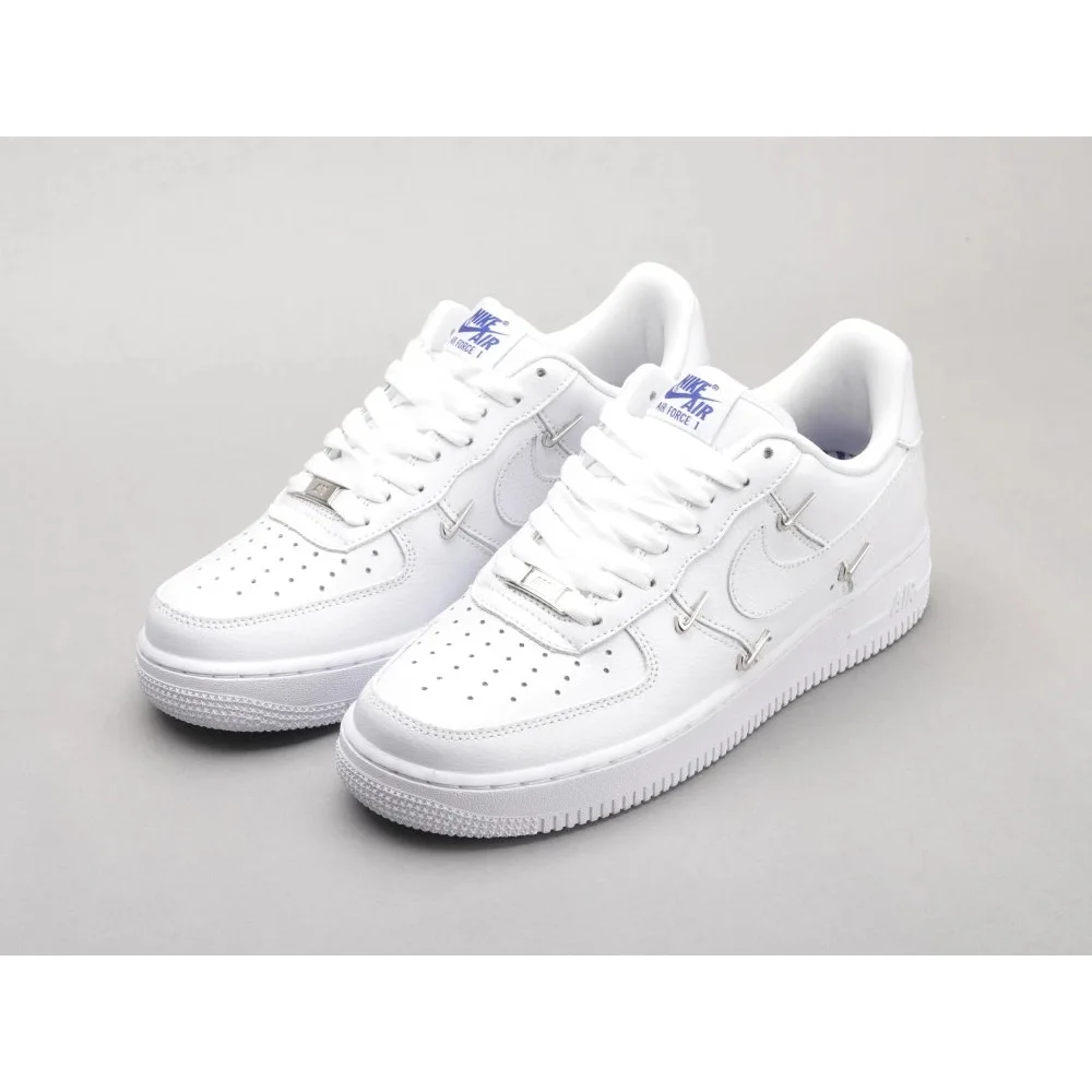 Nike Nike Air Force 1 White Leather Sneakers White - 1