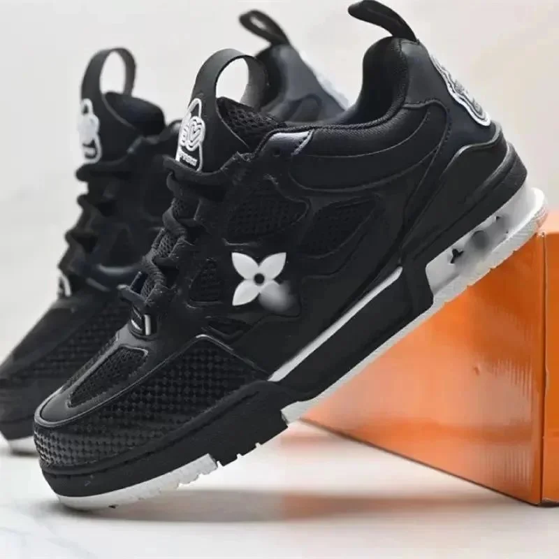 Louis Vuitton LV Trainer Black Flower Sneakers