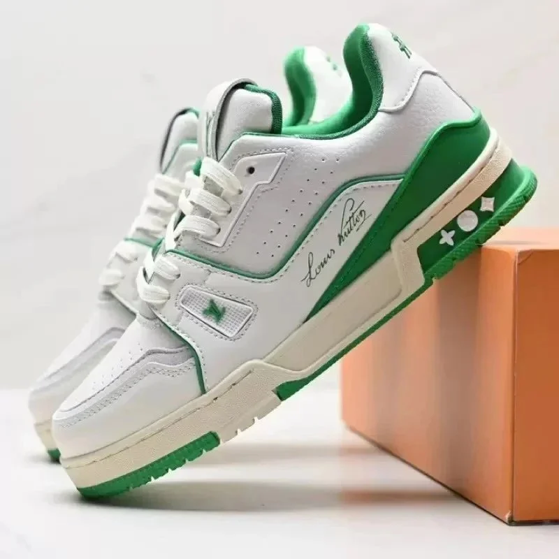 Louis Vuitton LV Trainer White/Green Sneakers