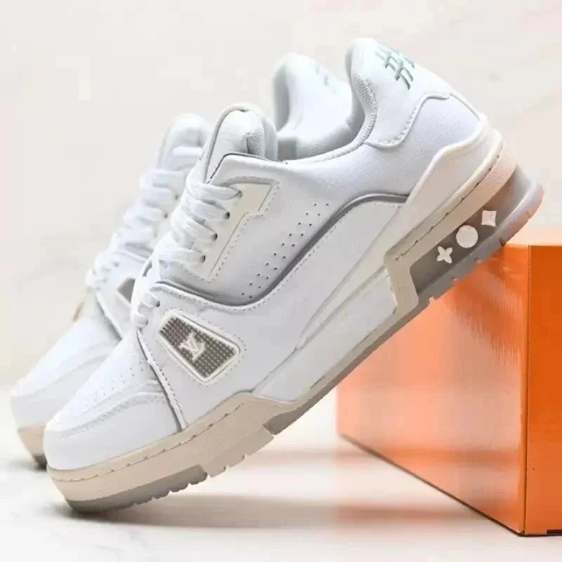 Louis Vuitton LV Trainer White Cement Sneakers