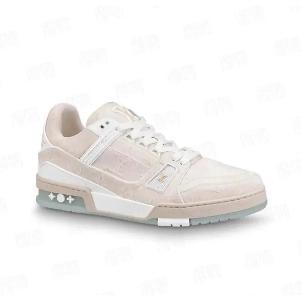 Louis Vuitton LV Trainer 14米白帆布 Sneakers