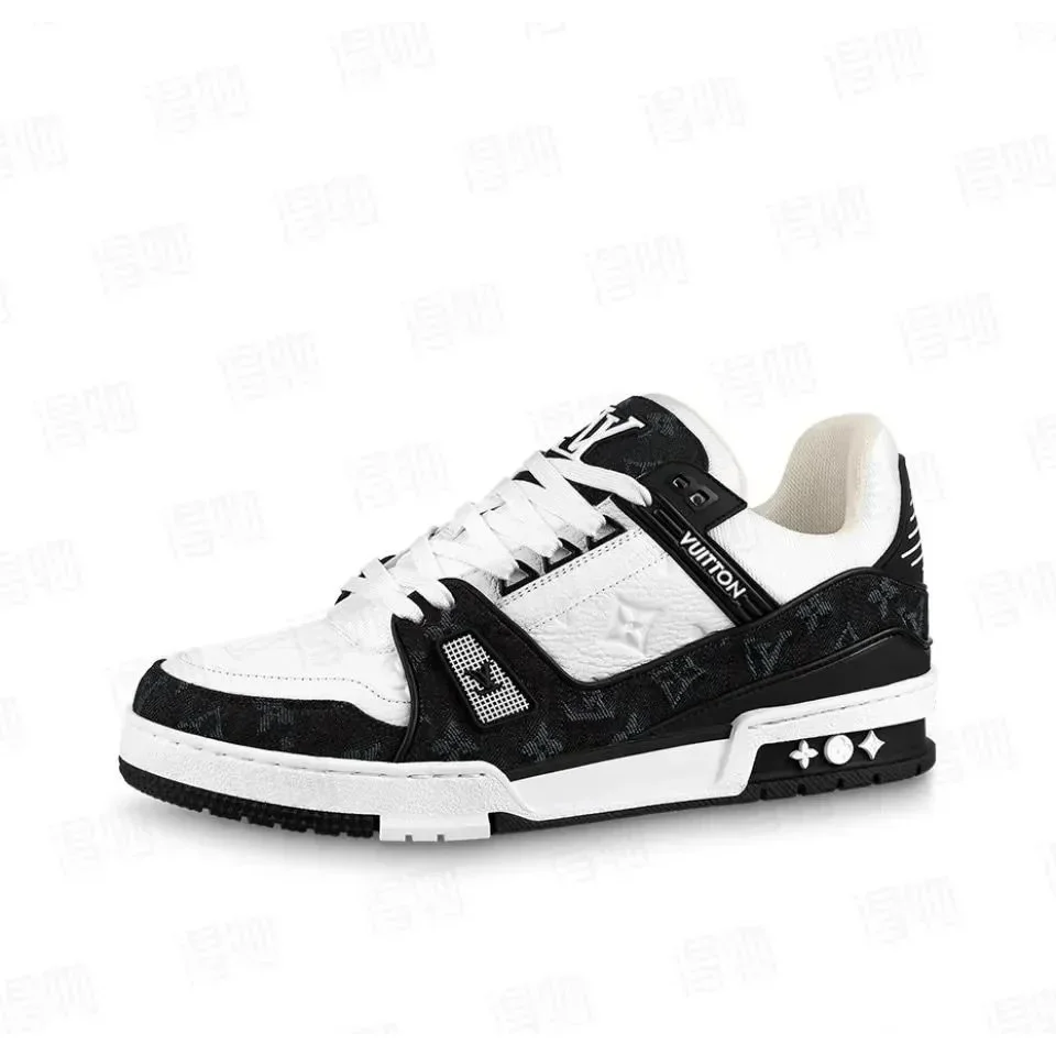Louis Vuitton LV Trainer Black White Sneakers