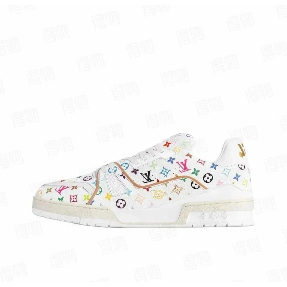Louis Vuitton LV Trainer White Monogram Print Sneakers