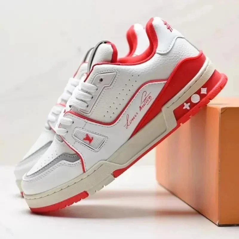 Louis Vuitton LV Trainer White/Red Sneakers