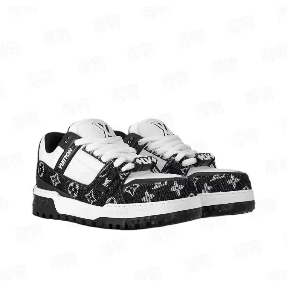 Louis Vuitton LV Trainer 28 Canvas Black & White Sneakers