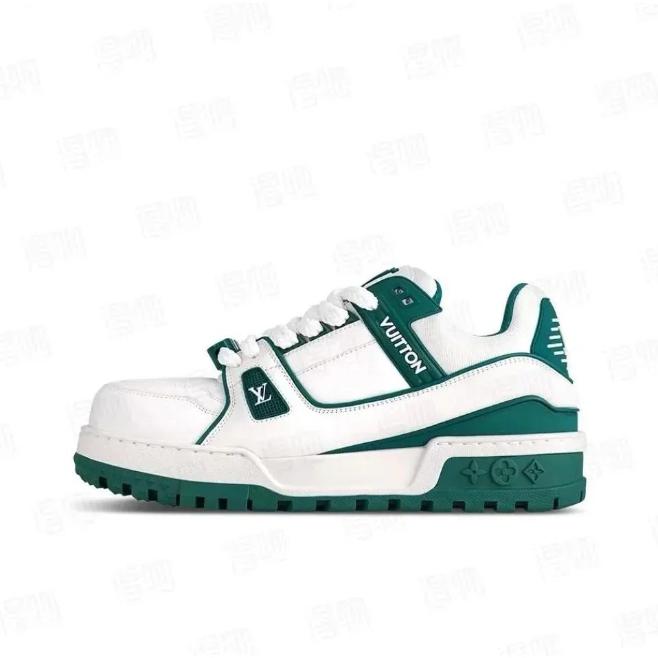 Louis Vuitton LV Trainer White/Green Sneakers