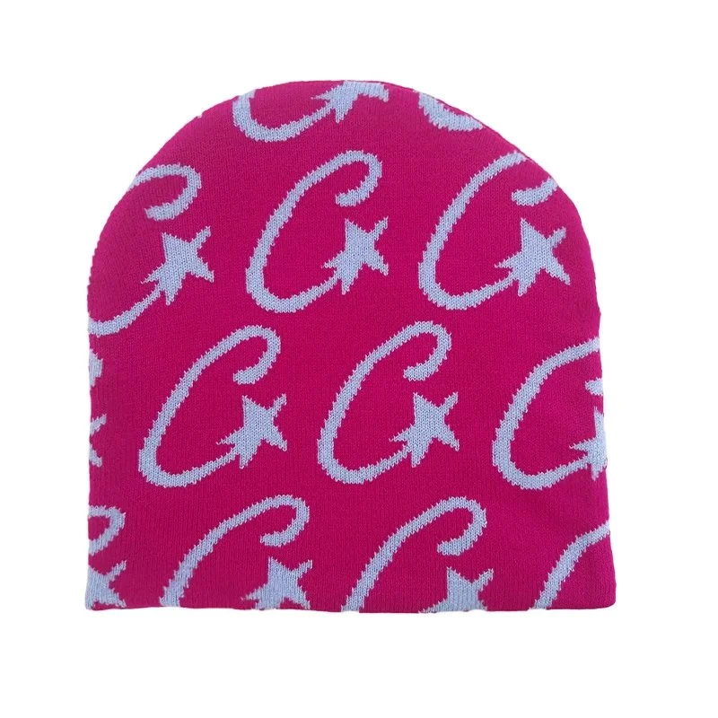 Pink CC Star Beanie Hat