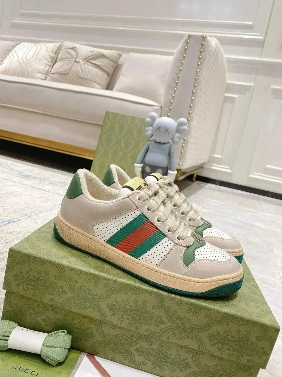 Gucci Runners Beige/Green/Red Sneakers
