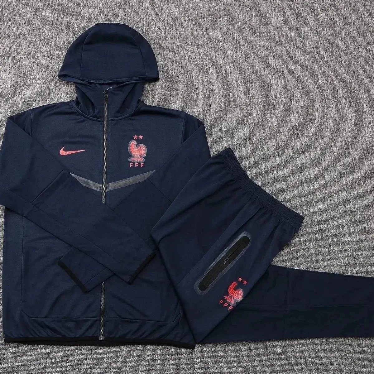 Nike France Football FFF Hoodie & Pants Set Navy