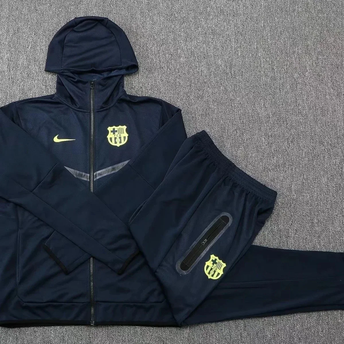 Nike FC Barcelona Air Force 1 Tracksuit Navy Yellow