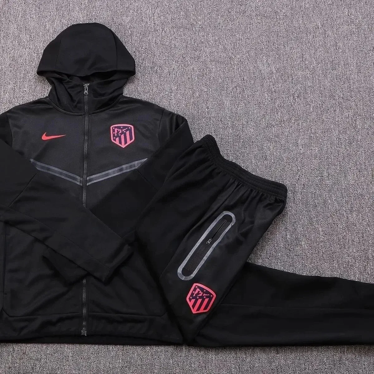 Nike Atletico Madrid Black & Red Tracksuit