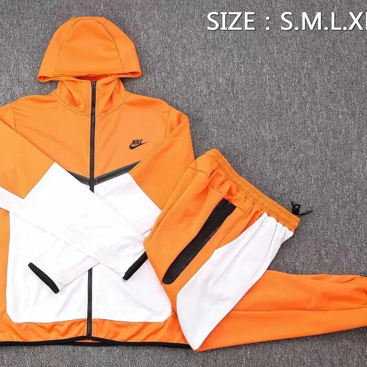 Nike Air Force 1 Orange/White Tracksuit Set