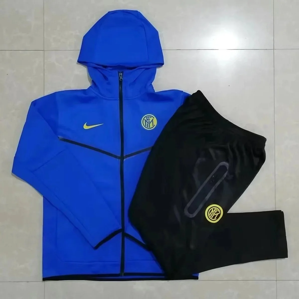 Nike Air Tech Fleece Inter Milan Blue & Black Tracksuit