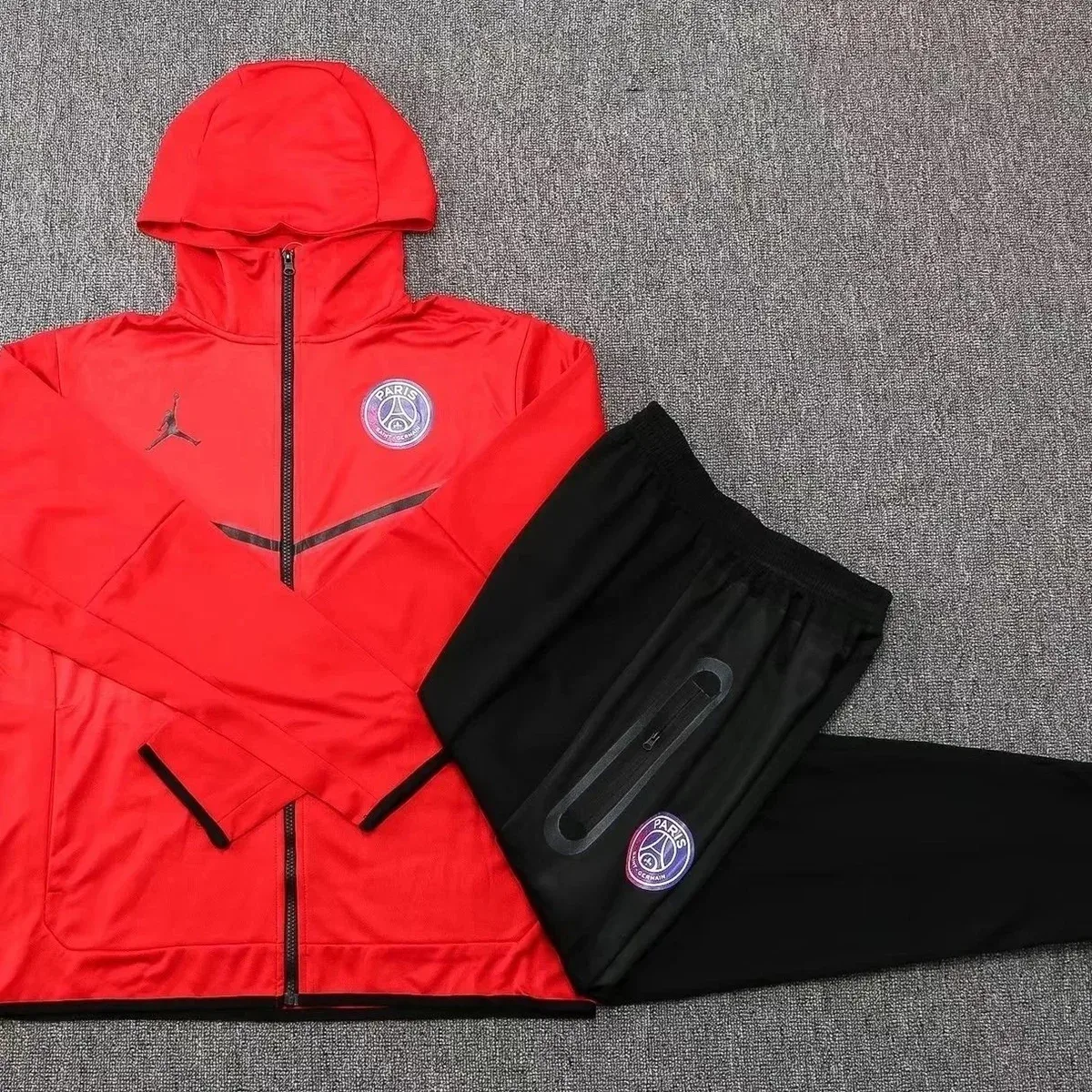 Nike Air Jordan Paris Saint-Germain Red & Black Tracksuit