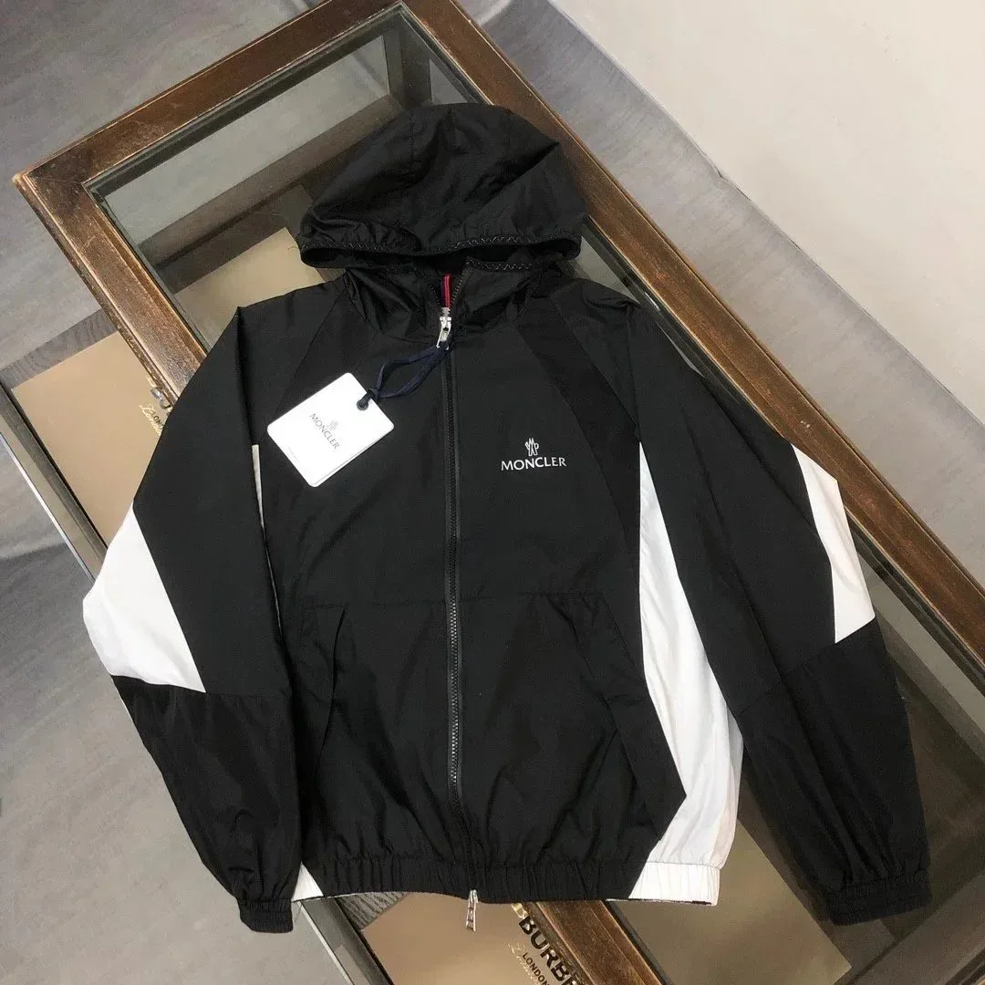 Moncler ML012 Black & White Windbreaker Jacket