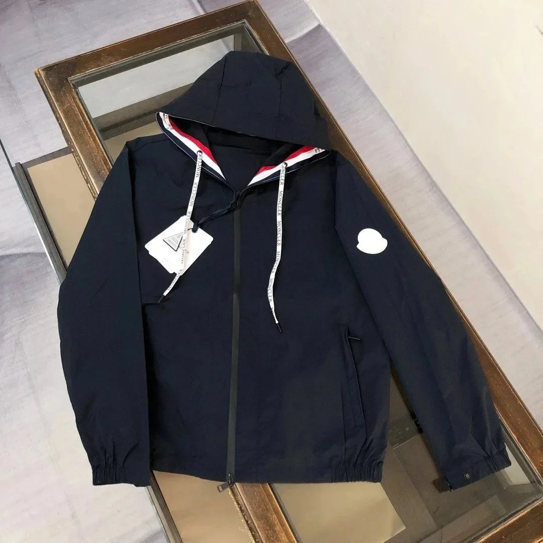 Moncler ML006 Navy Hooded Jacket