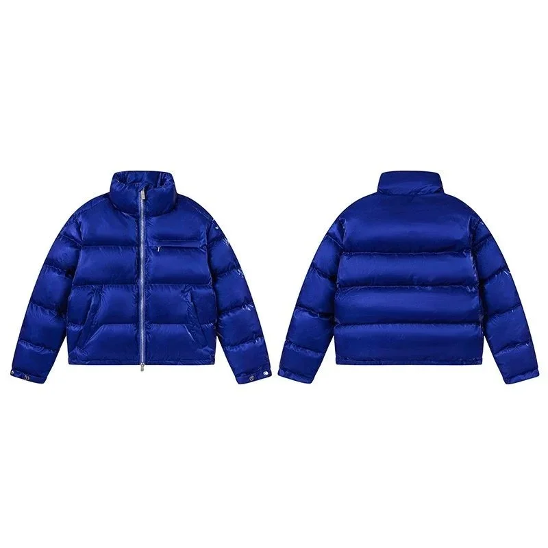 Blue Puffer Jacket Parka Winter Wear