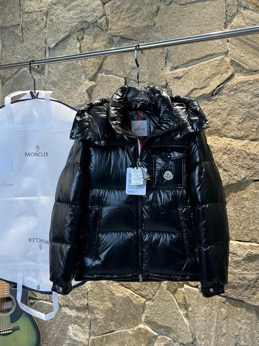 Moncler Black Shiny Puffer Jacket