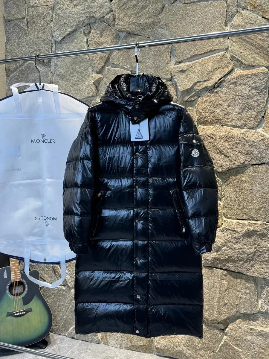 Moncler Black Long Puffer Coat