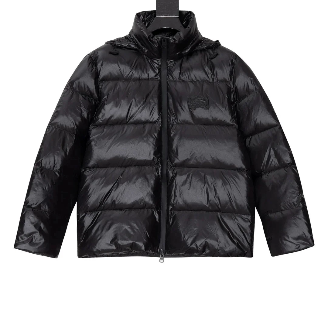 Black Shiny Puffer Jacket