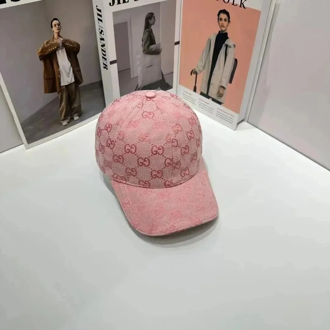 Gucci GG Monogram Pink Cap