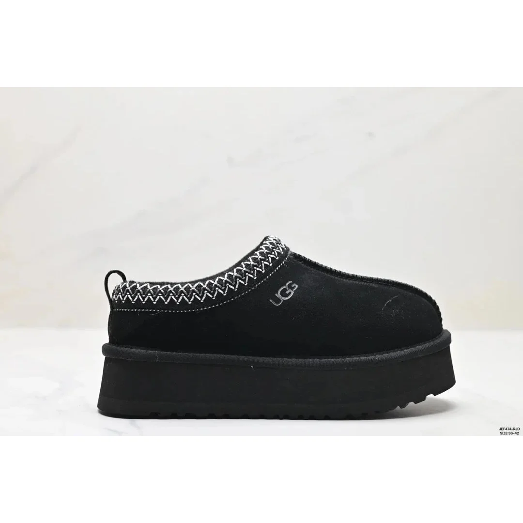 UGG Classic Short Black Platform Slip-On