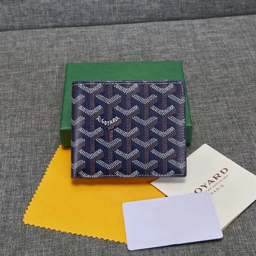 Goyard Monogram Wallet Navy Blue