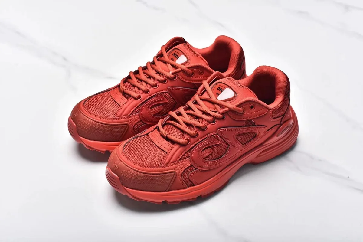 Dior Dior Book Tote Red Sneakers