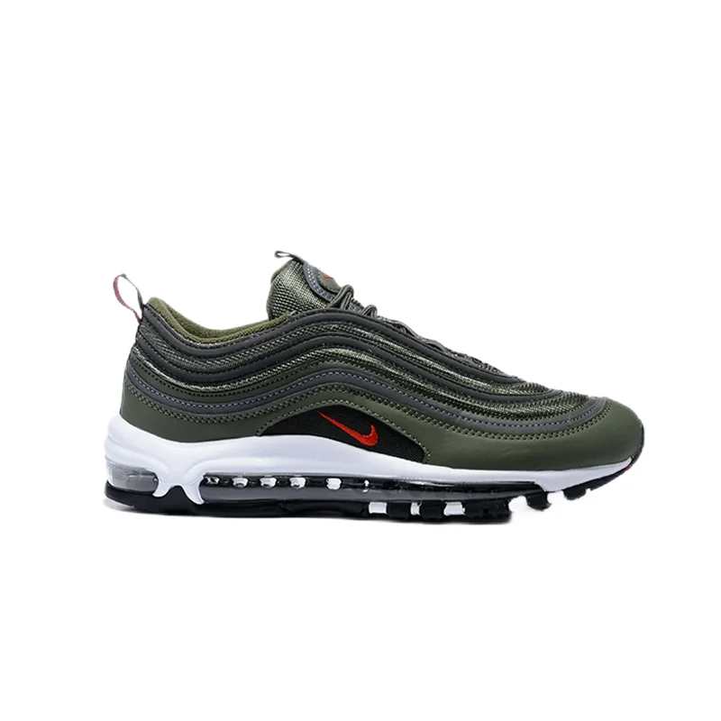 Nike Air Max 97 Olive Green/Red Sneakers