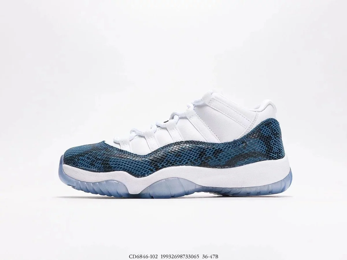 Nike Air Jordan 11 Low '07 Blue Snake Sneakers