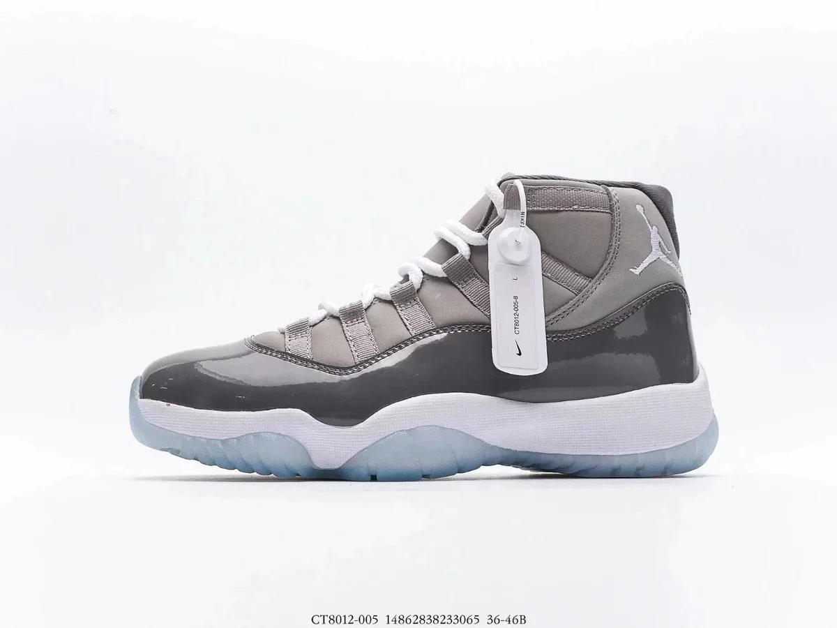 Nike Air Jordan 11 Cool Grey High Top Sneakers