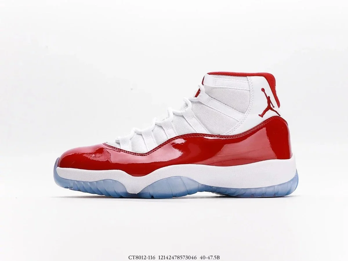 Nike Air Jordan 11 White/University Red Sneakers