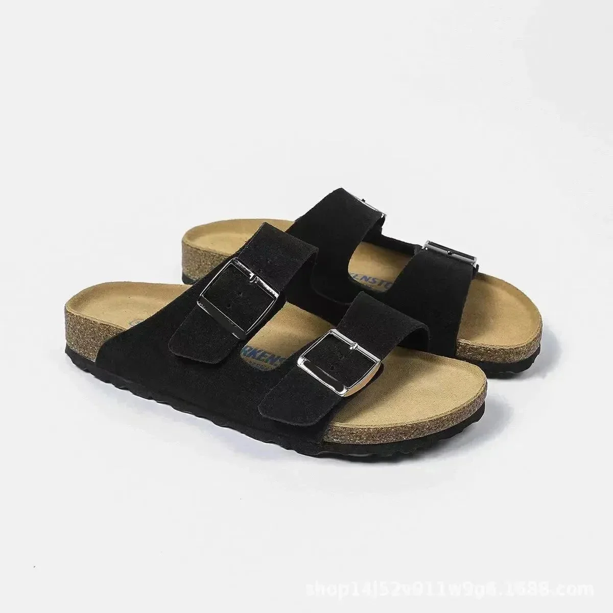 Birkenstock Arizona Black Suede Sandals
