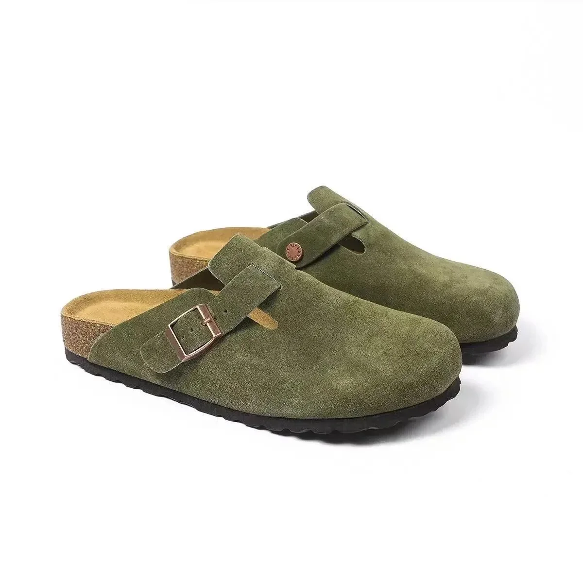Birkenstock Arizona Olive Green Slippers