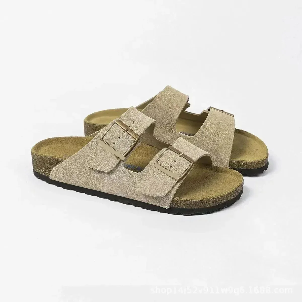 Birkenstock Arizona Sandals Beige Suede